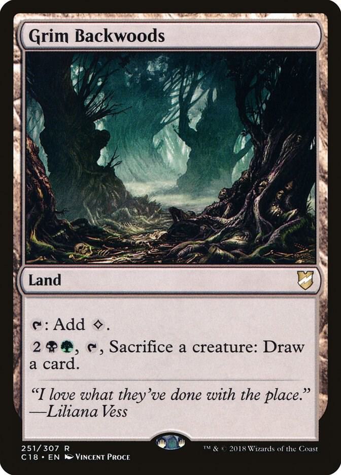 Grim Backwoods 251 card from Commander 2018