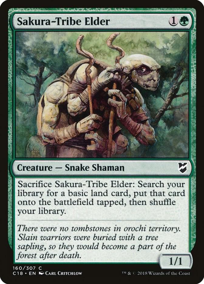 Sakura-Tribe Elder 160 card from Commander 2018
