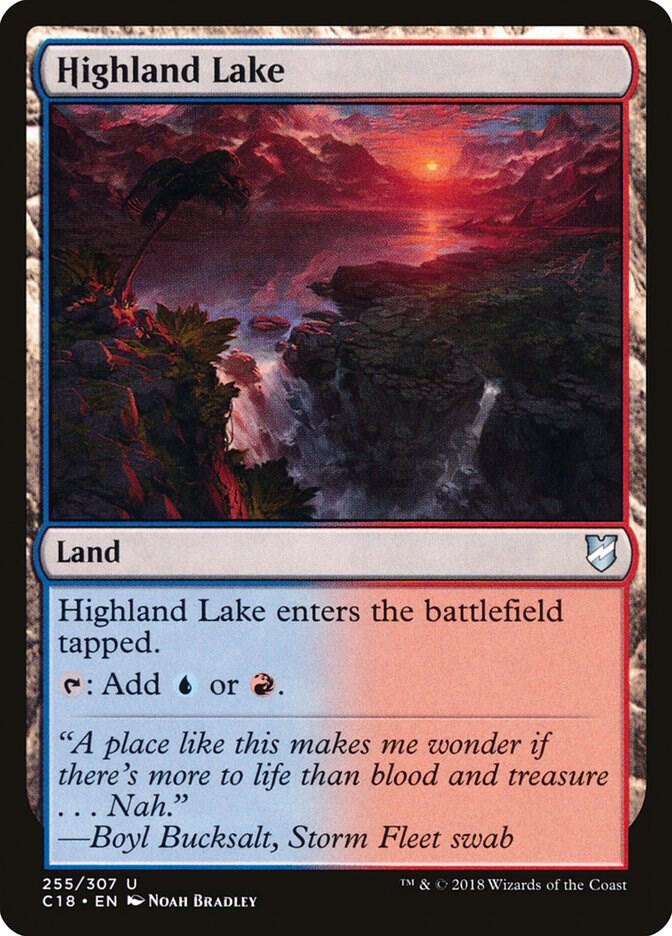 Highland Lake 255 card from Commander 2018