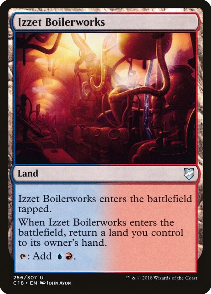 Izzet Boilerworks 256 card from Commander 2018
