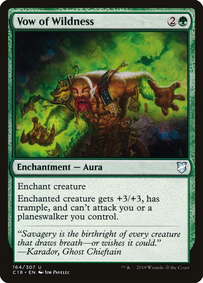 Vow of Wildness 164 card from Commander 2018