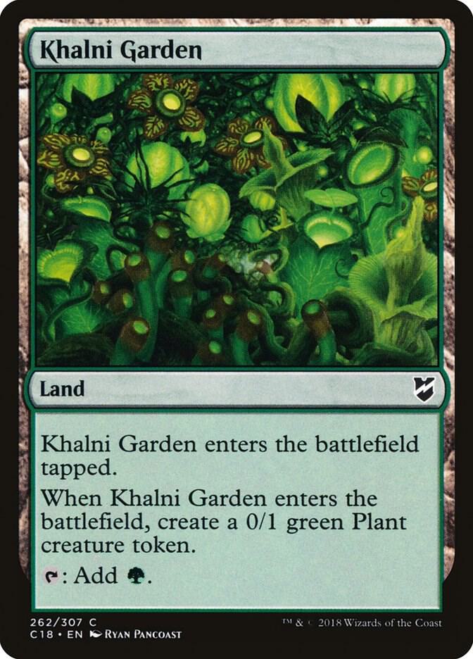 Khalni Garden 262 card from Commander 2018