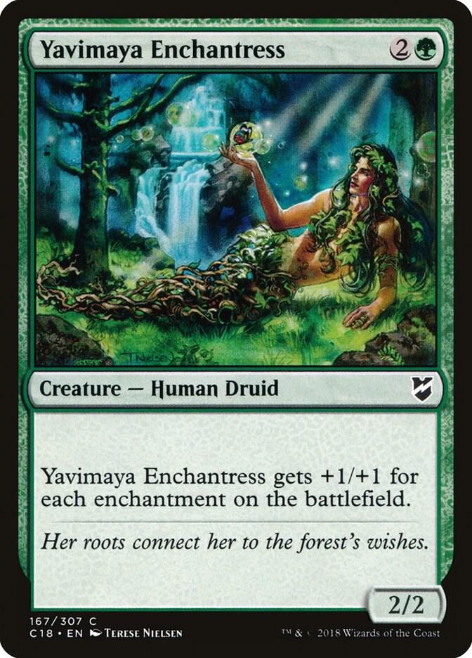 Yavimaya Enchantress 167 card from Commander 2018