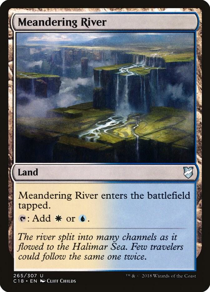 Meandering River 265 card from Commander 2018