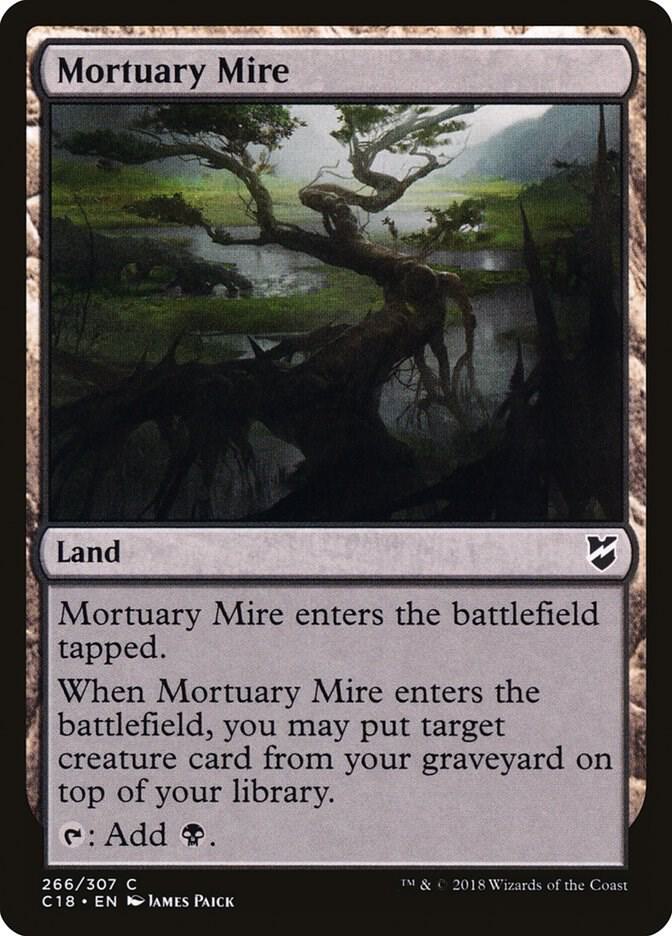 Mortuary Mire 266 card from Commander 2018