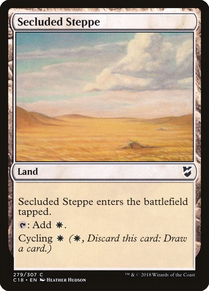 Secluded Steppe 279 card from Commander 2018