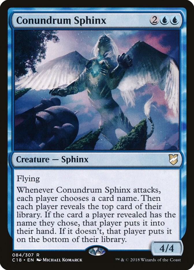 Conundrum Sphinx 84 card from Commander 2018
