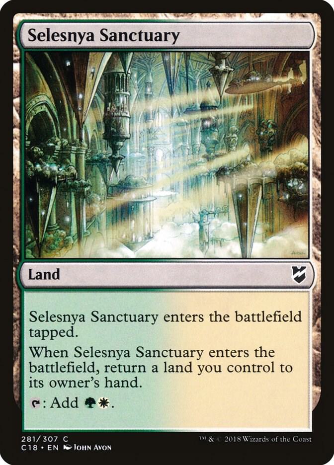 Selesnya Sanctuary 281 card from Commander 2018