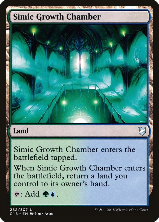Simic Growth Chamber 282 card from Commander 2018