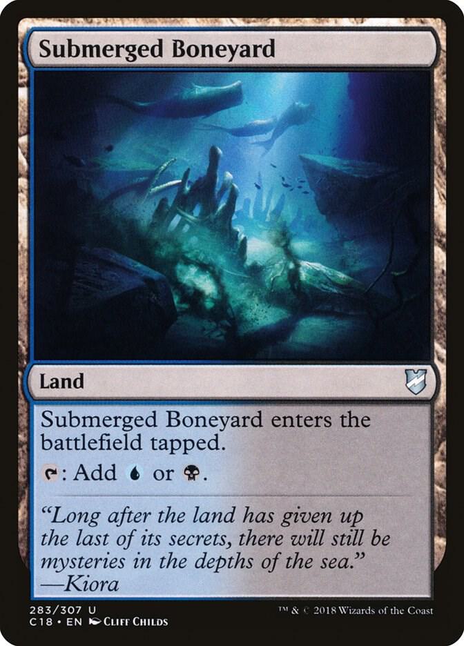 Submerged Boneyard 283 card from Commander 2018