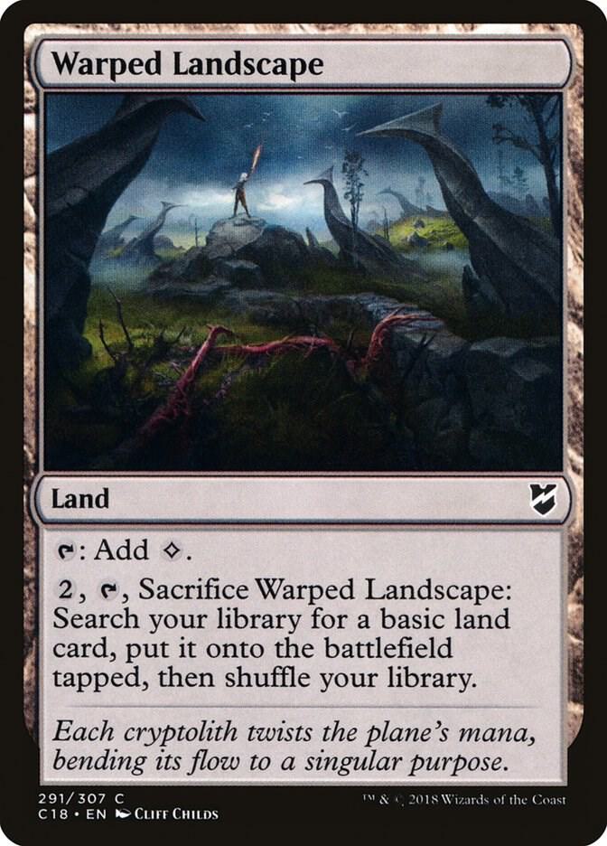 Warped Landscape 291 card from Commander 2018