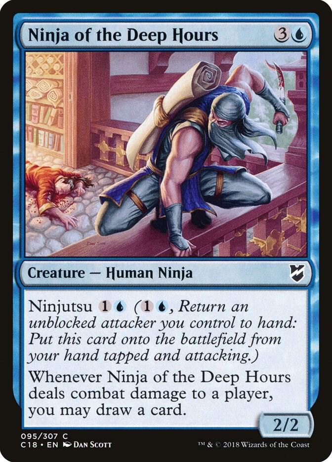 Ninja of the Deep Hours 95 card from Commander 2018