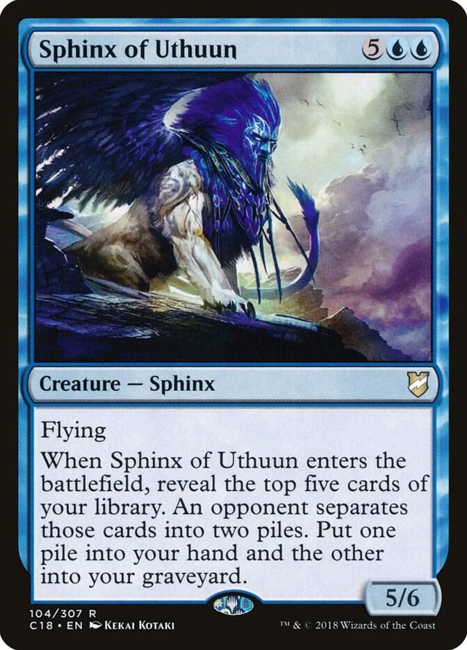 Sphinx of Uthuun 104 card from Commander 2018