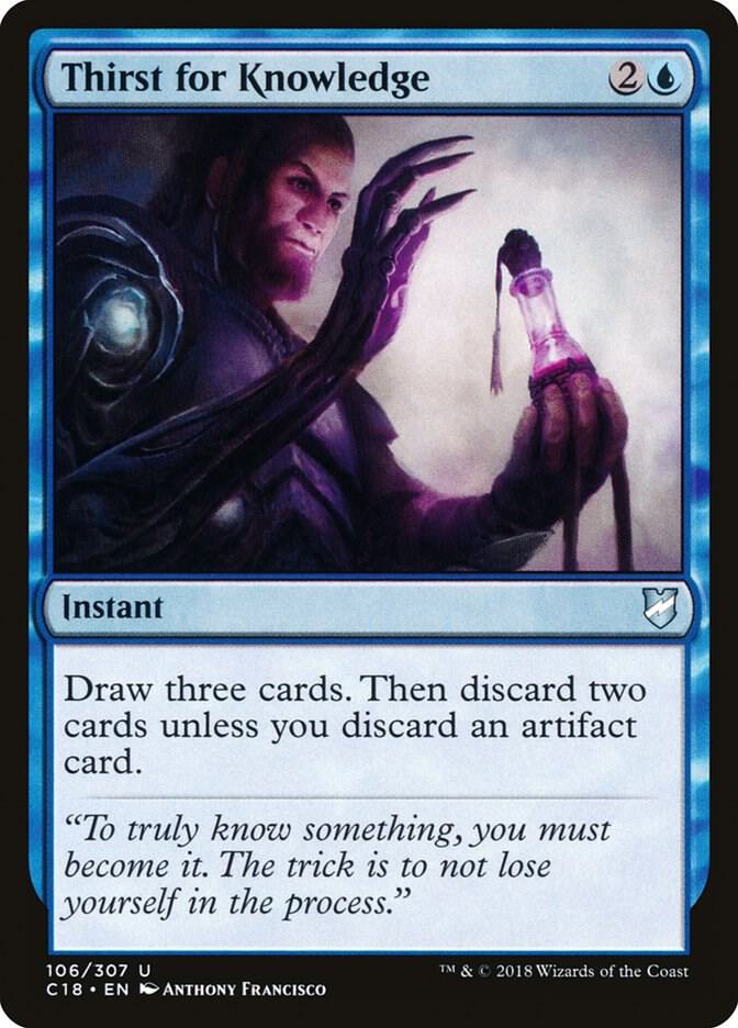 Thirst for Knowledge 106 card from Commander 2018