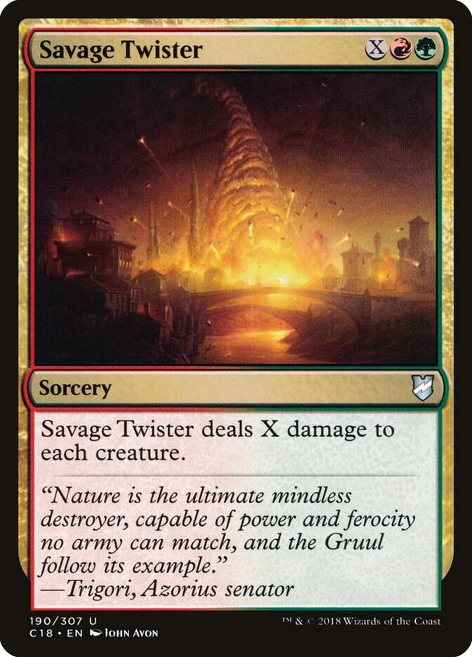 Savage Twister 190 card from Commander 2018