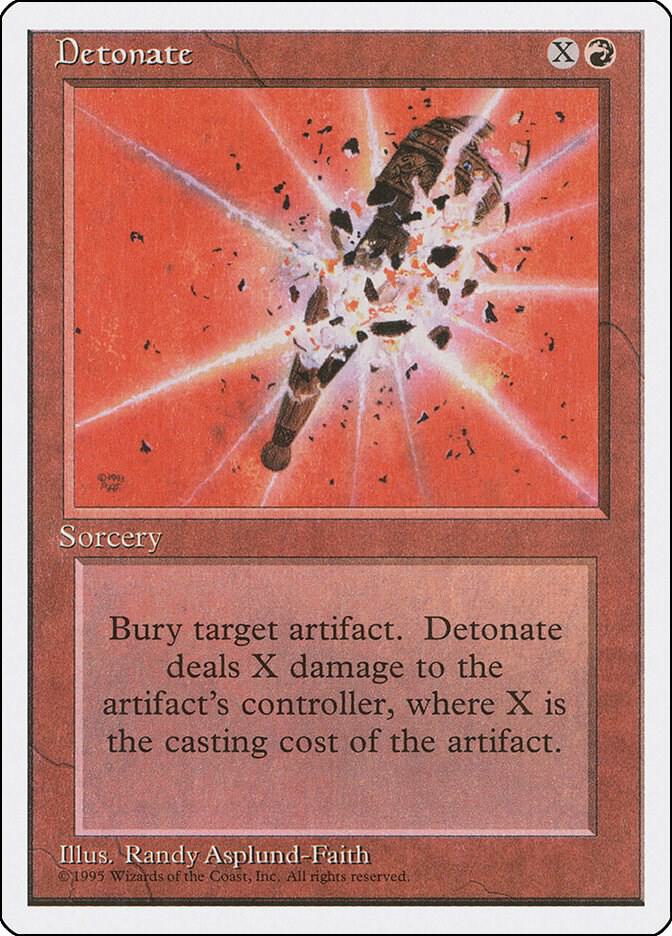 Detonate card from Fourth Edition