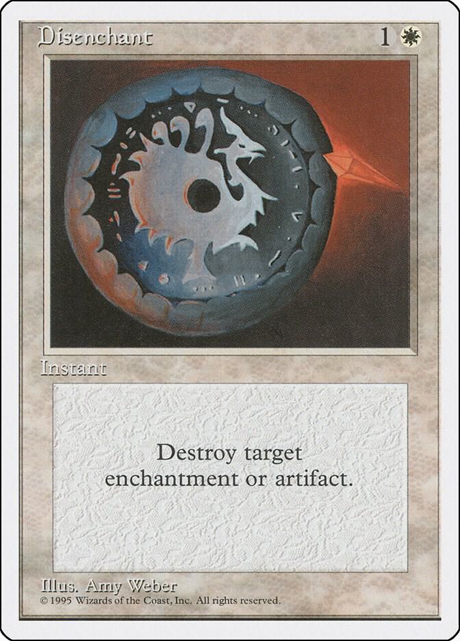 Disenchant card from Fourth Edition