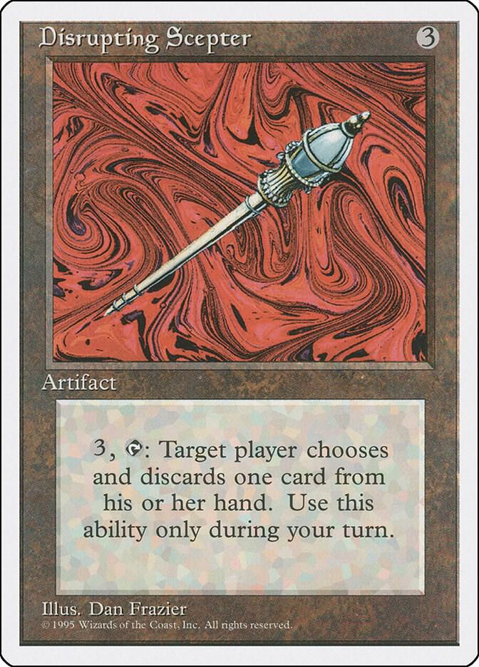 Disrupting Scepter card from Fourth Edition