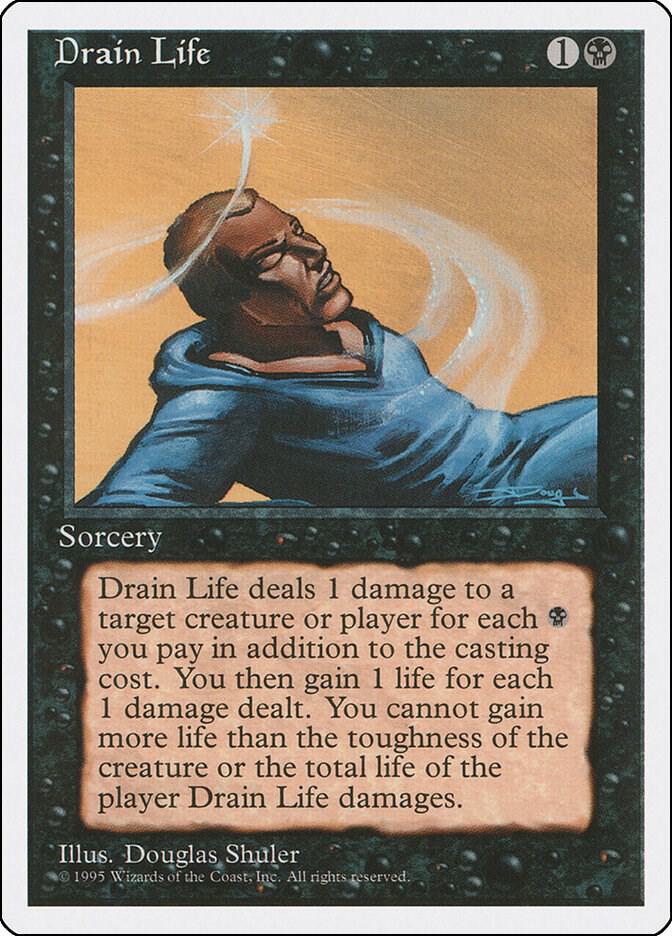 Drain Life 16 card from Fourth Edition
