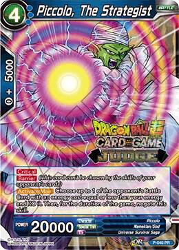 Piccolo, The Strategist P-040 card from Judge Promotion Cards