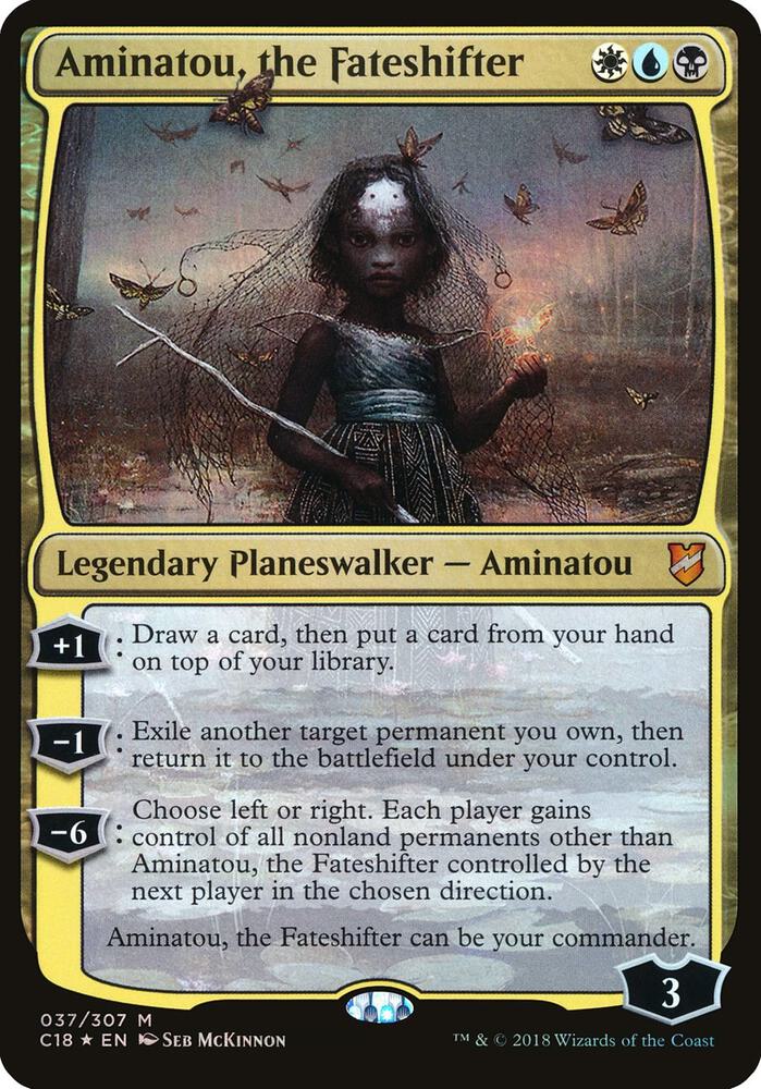 Aminatou, the Fateshifter (Commander 2018) 37 card from Oversize Cards