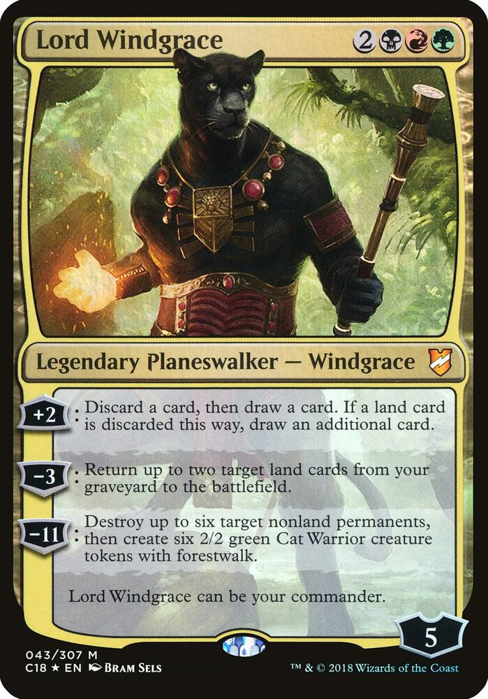 Lord Windgrace (Commander 2018) 43 card from Oversize Cards