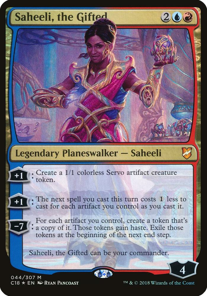 Saheeli, the Gifted (Commander 2018) 44 card from Oversize Cards