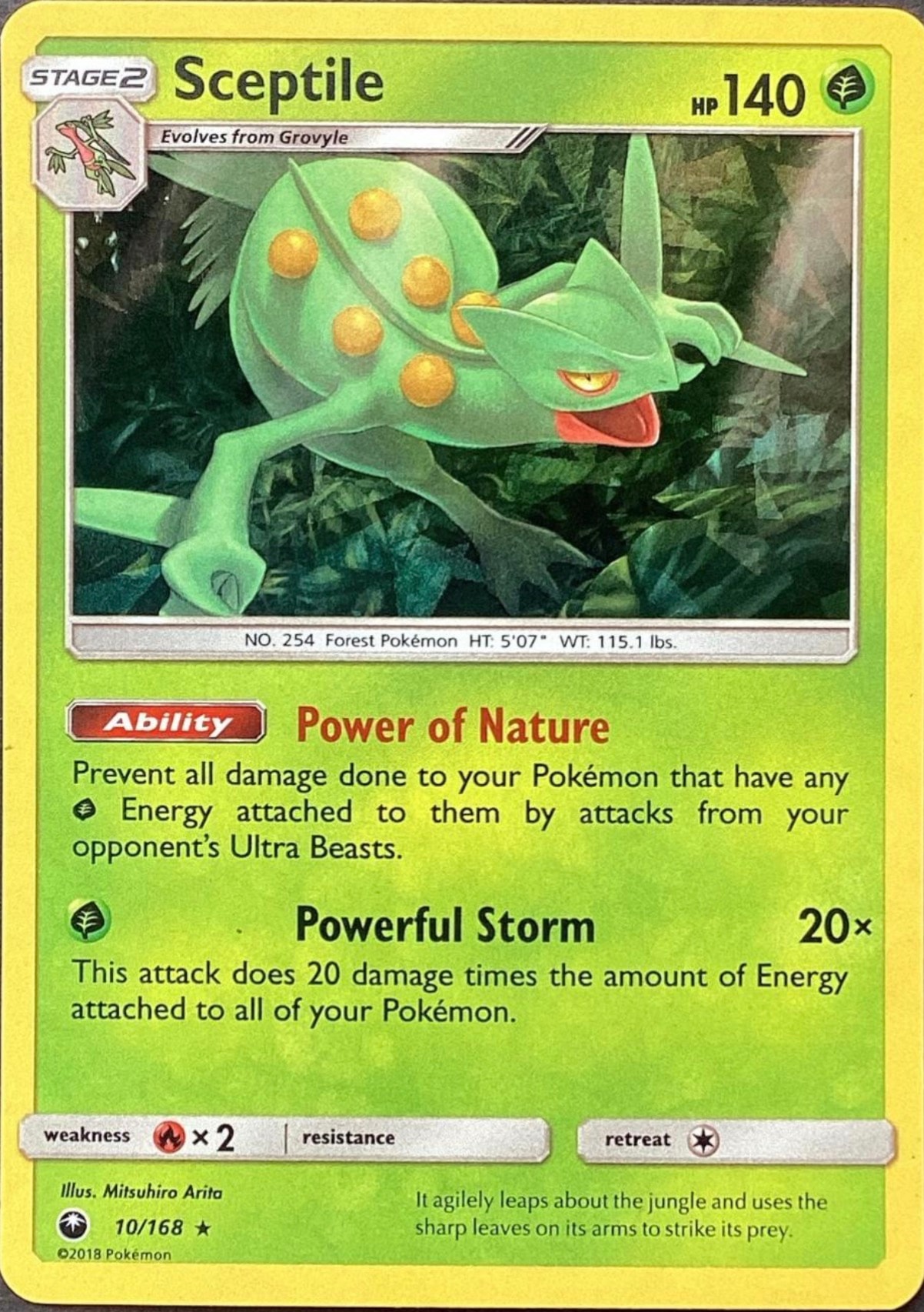 Sceptile - 10/168 (SM Celestial Storm) 010/168 card from Deck Exclusives