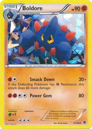 Boldore - 51/98 (Cracked Ice Holo) 051/098 card from Blister Exclusives