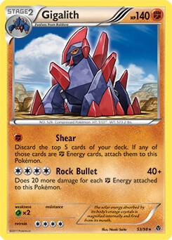 Gigalith - 53/98 (Cracked Ice Holo) 053/098 card from Blister Exclusives