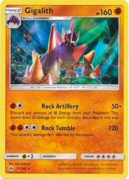 Gigalith - 71/149 (Cosmos Holo) 071/149 card from Blister Exclusives