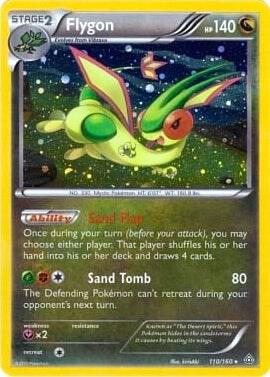 Flygon (Cosmos Holo) 110/160 card from Blister Exclusives
