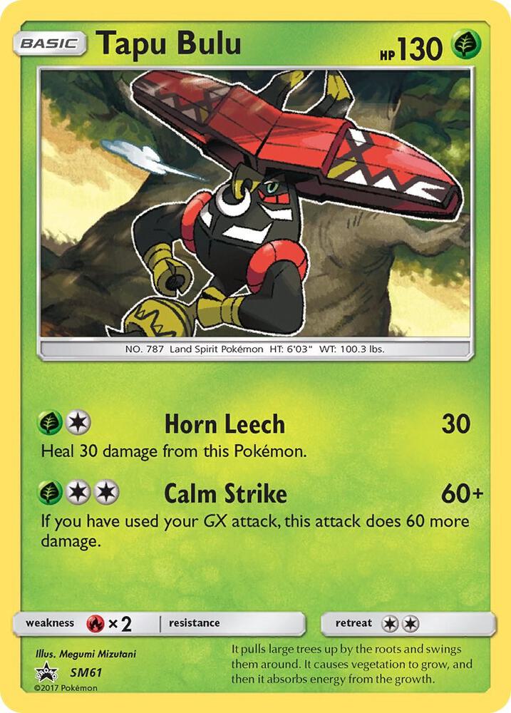 Tapu Bulu SM61 card from SM Promos