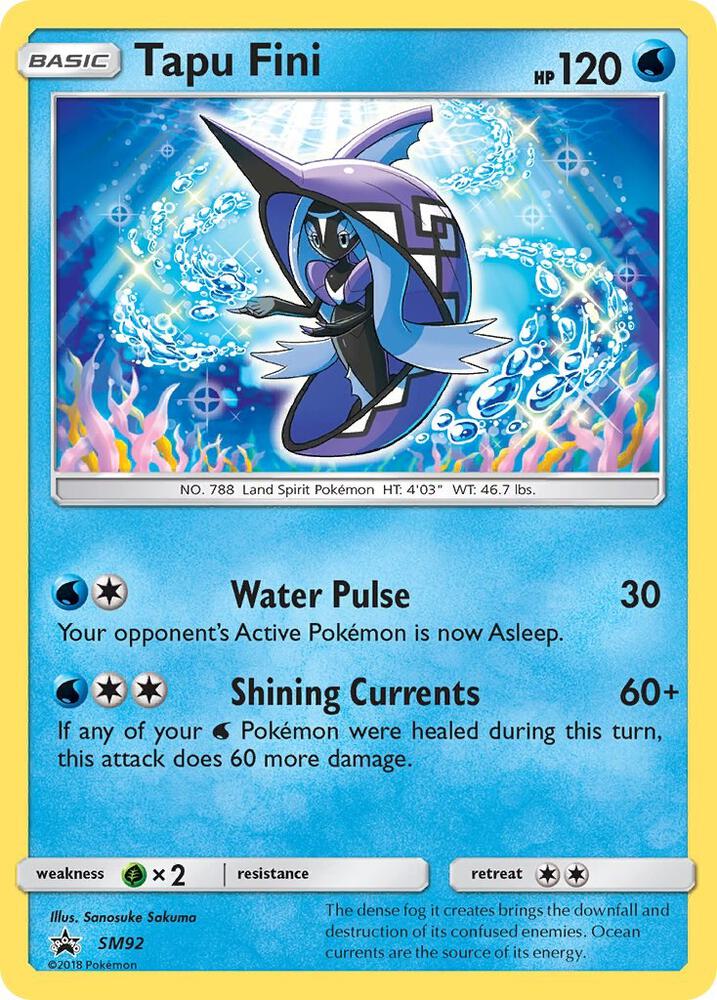 Tapu Fini SM92 card from SM Promos