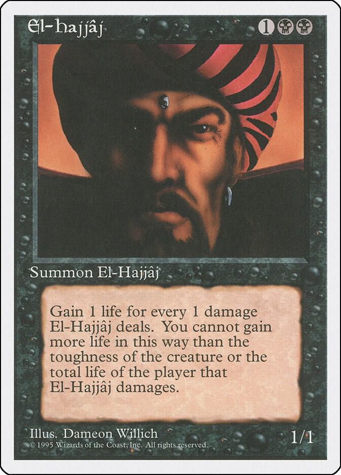 El-Hajjaj 18 card from Fourth Edition