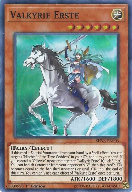 Valkyrie Erste SHVA-EN003 card from Shadows in Valhalla