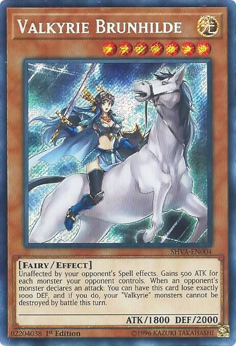 Valkyrie Brunhilde SHVA-EN004 card from Shadows in Valhalla