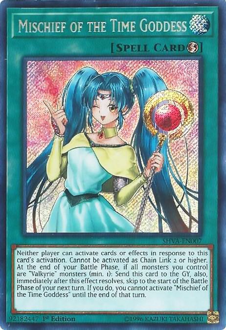 Mischief of the Time Goddess SHVA-EN007 card from Shadows in Valhalla