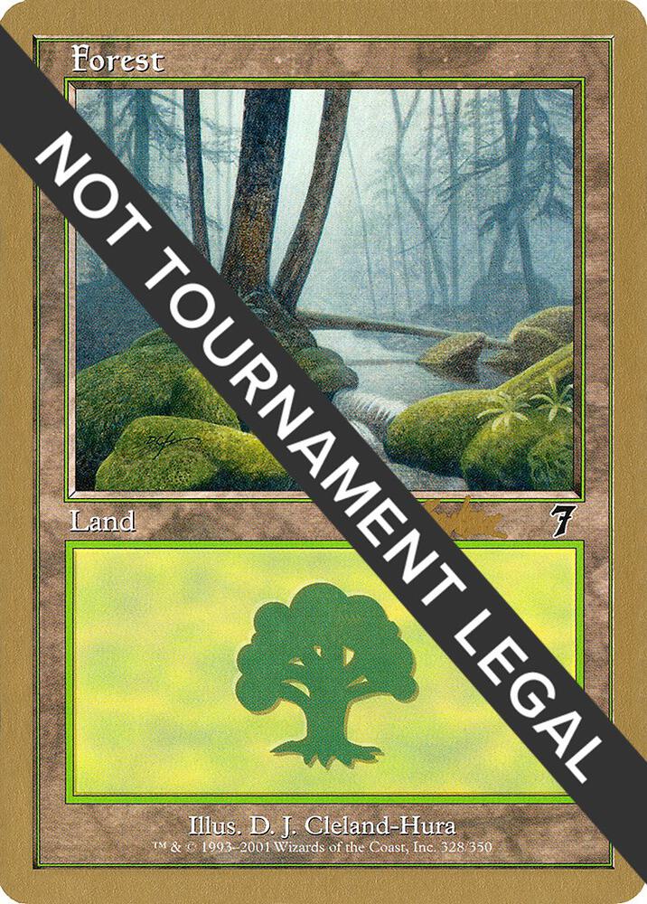 Forest (328) - 2002 Brian Kibler (7ED) card from World Championship Decks