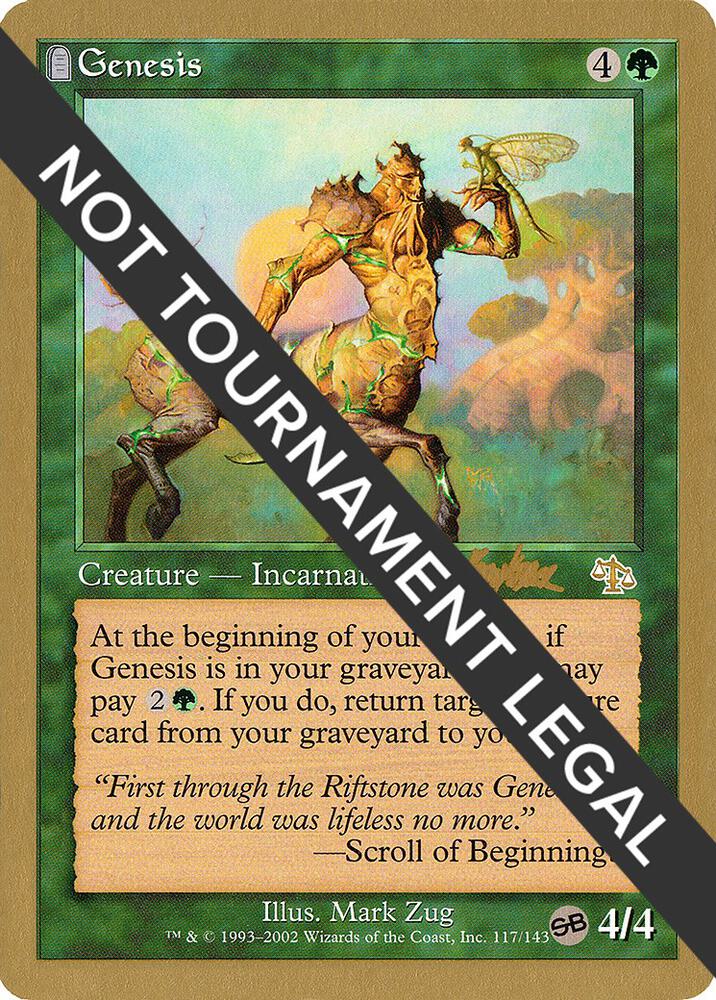 Genesis - 2002 Brian Kibler (JUD) (SB) card from World Championship Decks