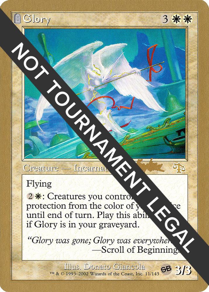 Glory - 2002 Brian Kibler (JUD) (SB) card from World Championship Decks