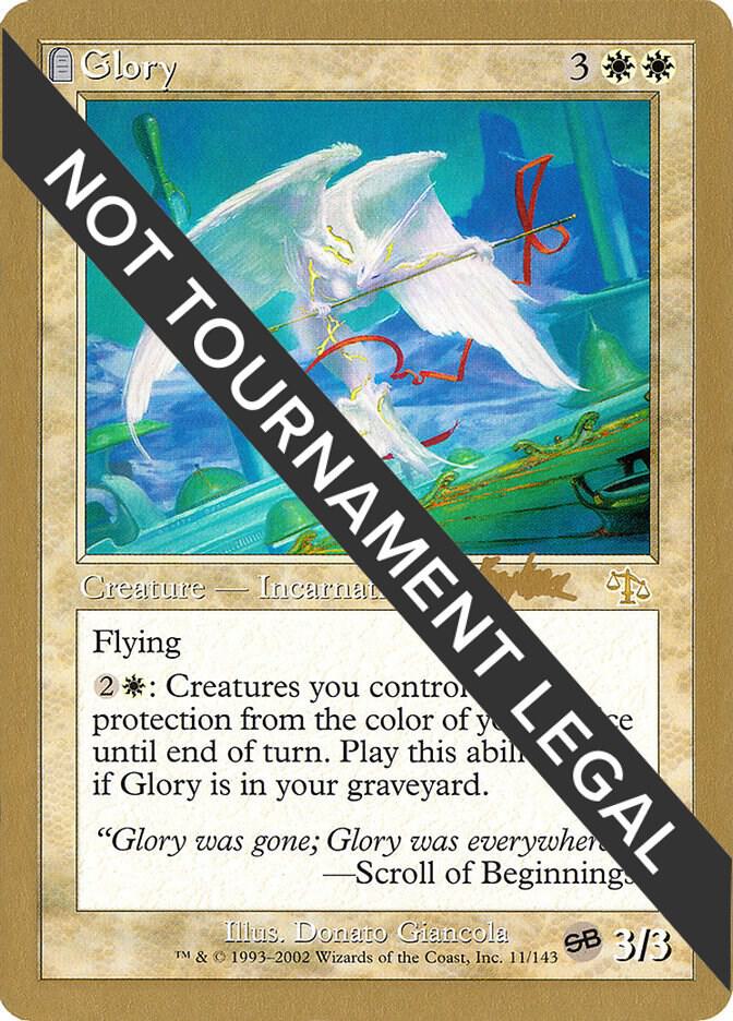 Glory - 2002 Brian Kibler (JUD) card from World Championship Decks