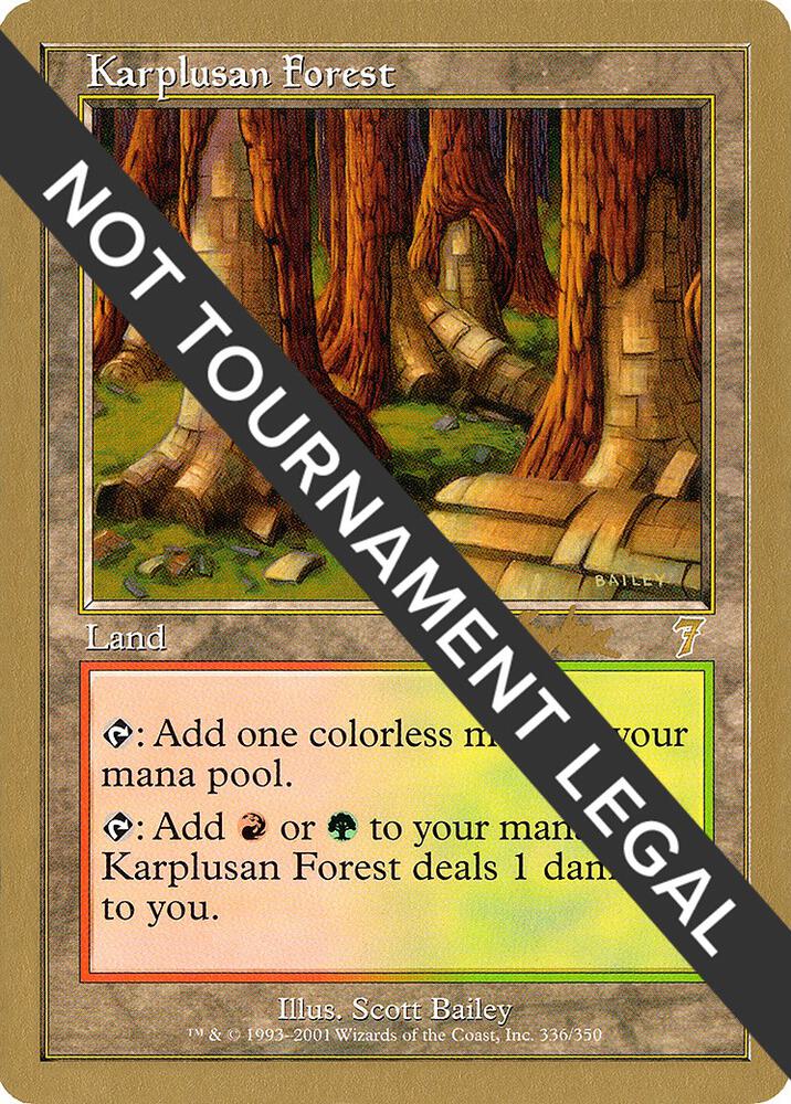 Karplusan Forest - 2002 Brian Kibler (7ED) card from World Championship Decks