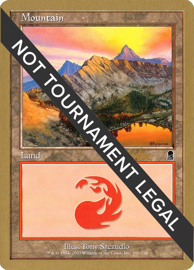 Mountain (346) - 2002 Brian Kibler (ODY) card from World Championship Decks
