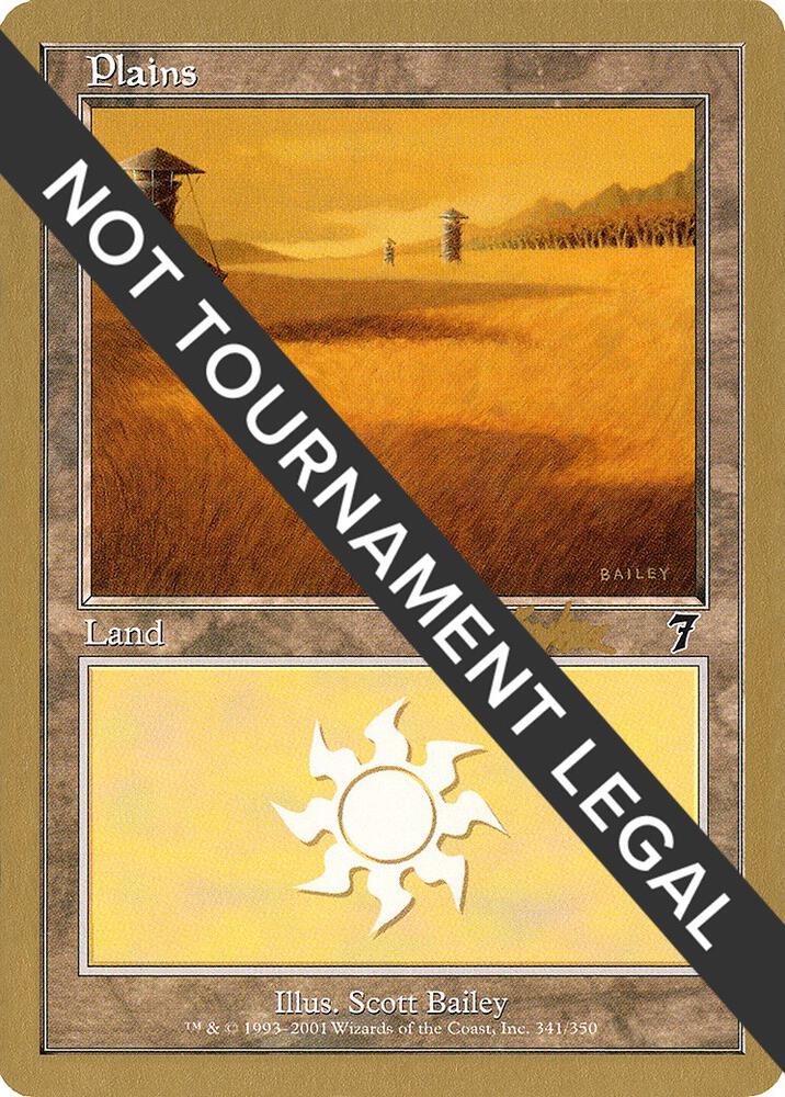 Plains (341) - 2002 Brian Kibler (7ED) card from World Championship Decks
