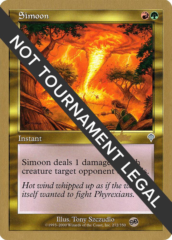 Simoon - 2002 Brian Kibler (INV) (SB) card from World Championship Decks