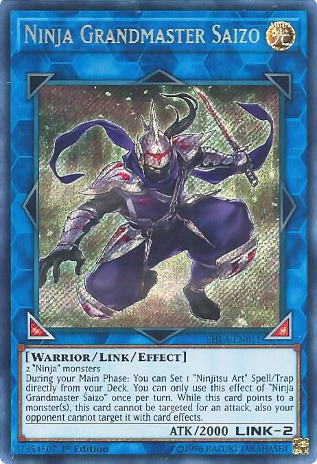 Ninja Grandmaster Saizo SHVA-EN011 card from Shadows in Valhalla