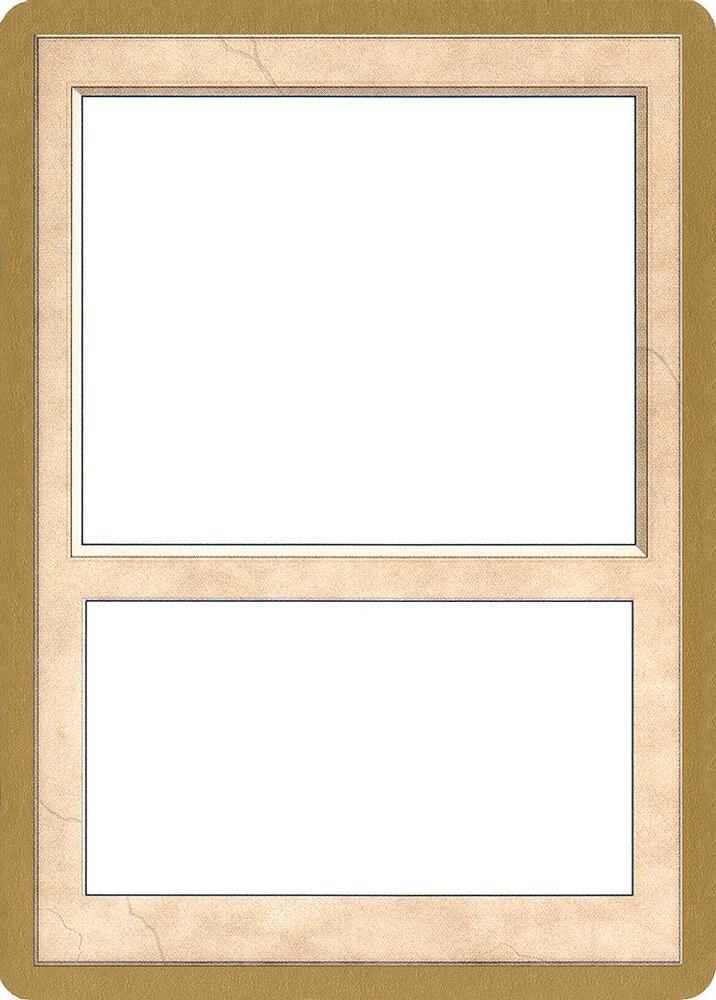2002 World Championship Blank Card card from World Championship Decks