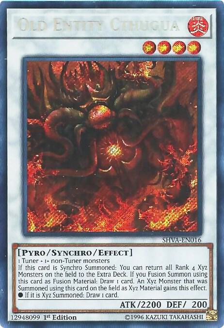 Old Entity Cthugua SHVA-EN016 card from Shadows in Valhalla