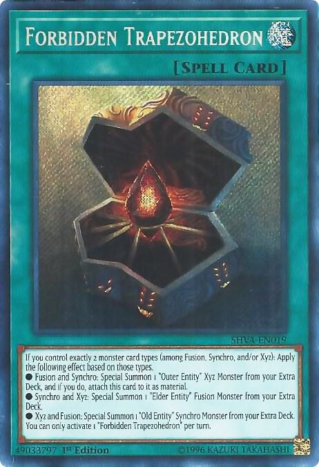Forbidden Trapezohedron SHVA-EN019 card from Shadows in Valhalla